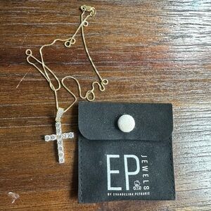 EP Jewels Gold Cross Necklace